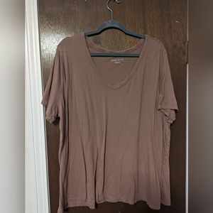 100% Cotton Size 2X Ladies Vneck Tee